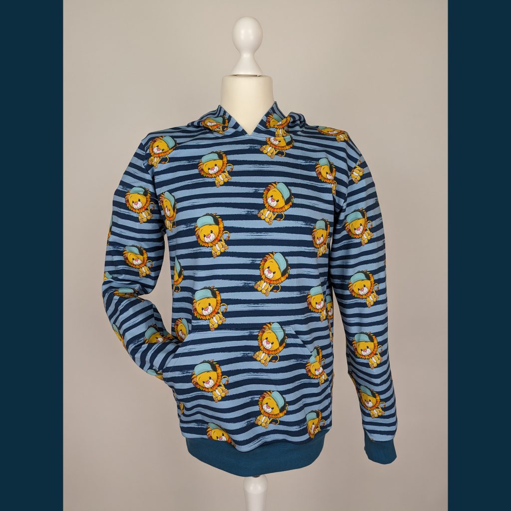 Adult Baby Hoodie cool lion löwe blau blue