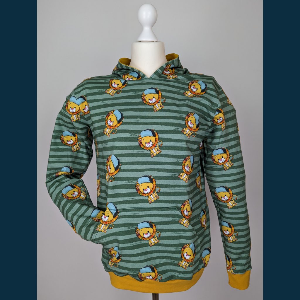 Adult Baby Hoodie cool lion löwe grün green