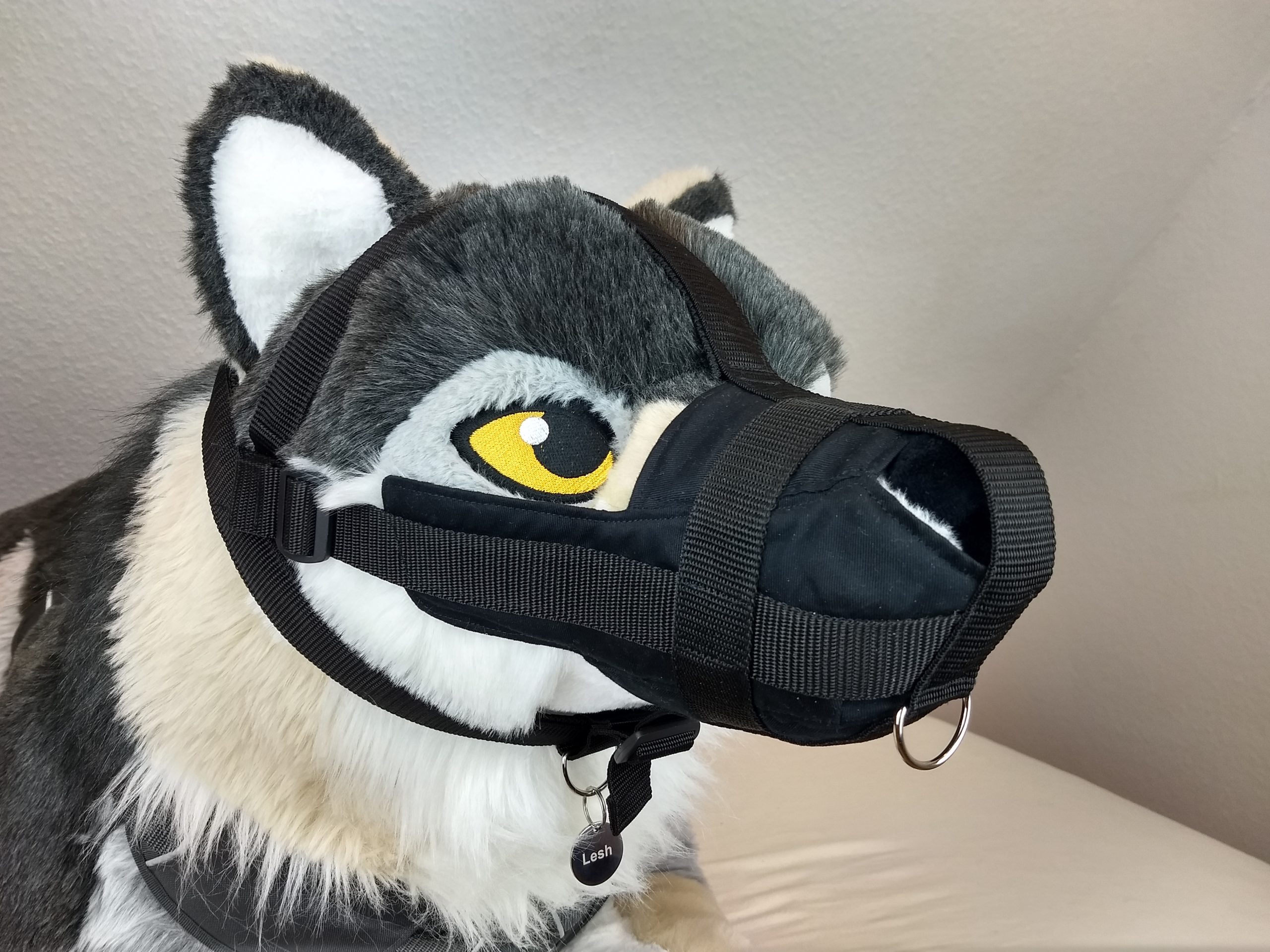 Plushlife Wolf Maulkorb Heavy version schwarz